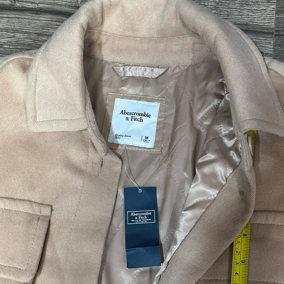Abercrombie & Fitch Beige Shirt Jacket - Picture 5 of 12